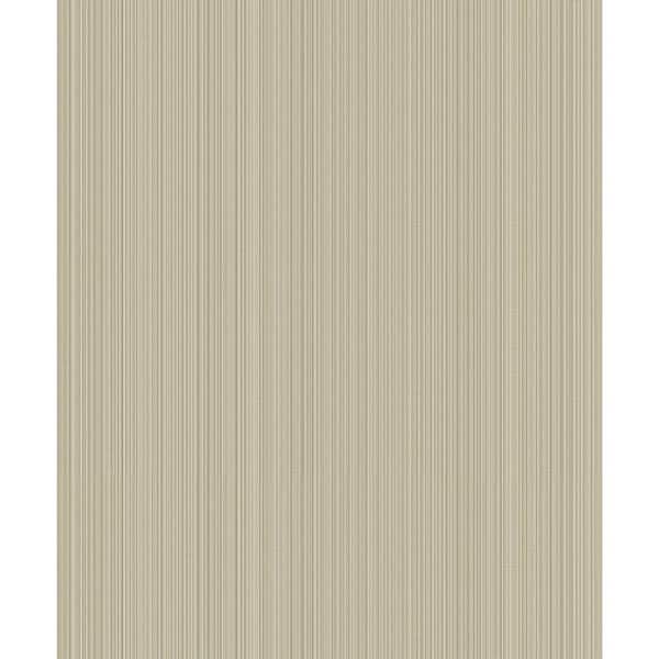 Unbranded Boutique Collection Beige Shimmery Vertical Stripe Non-Pasted Paper on Non-woven Wallpaper Sample
