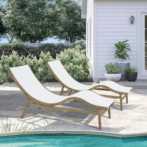 2-Piece Aluminum Outdoor Chaise Lounges