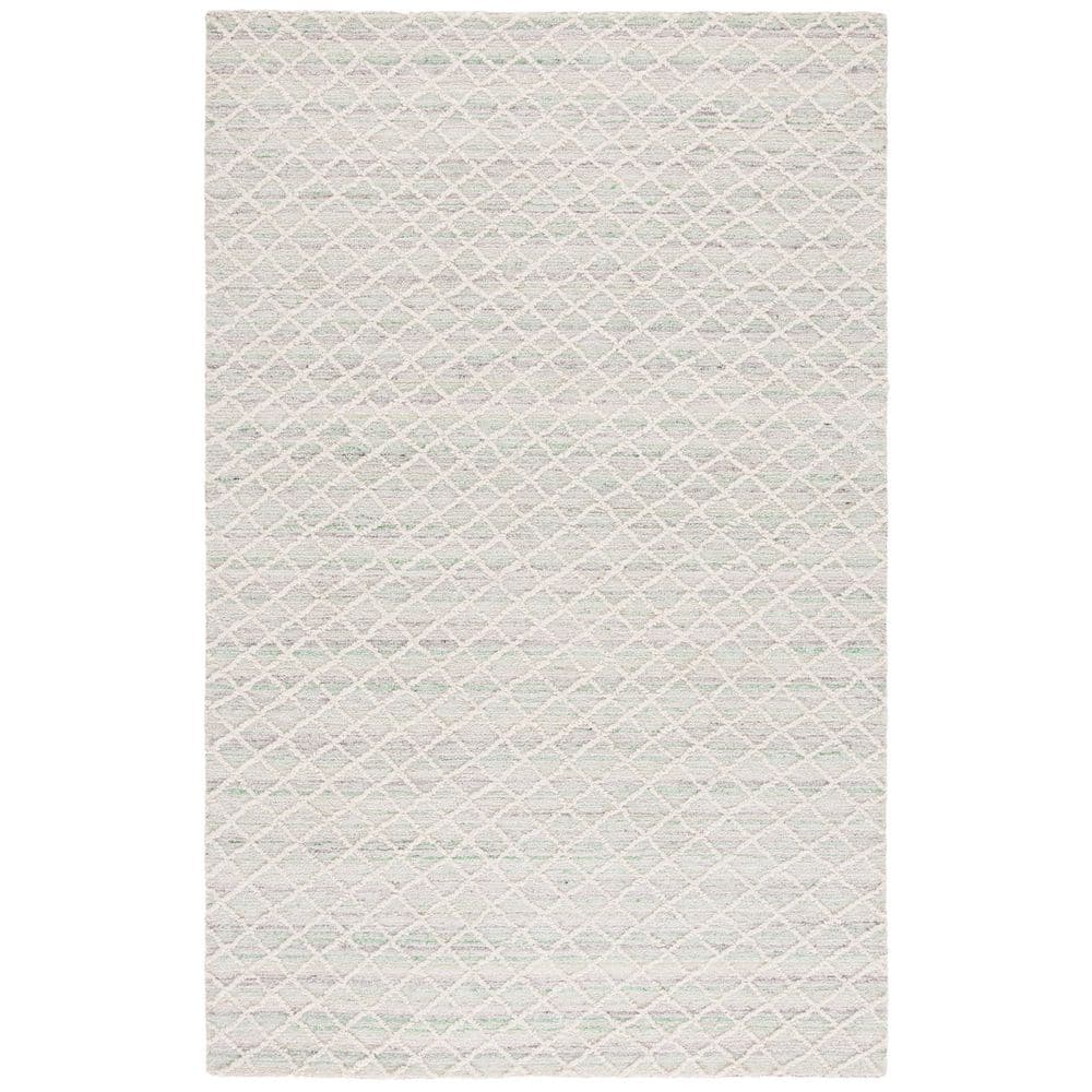 Abstract 3 ft. x 5 ft. Green/Ivory Geometric Diamonds Area Rug price history on PriceWatchPro