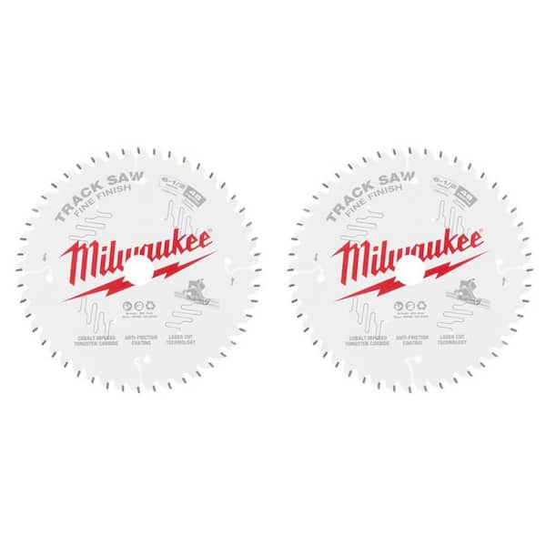 6-1/2 in. x 48-Tooth Fine Finish Track Saw Blade (2-Pack)