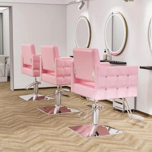 Hair Salon Chair Hydraulic Barber Chair for Home Barbershop Pink Styling Hairdressing Beauty Spa Equipment