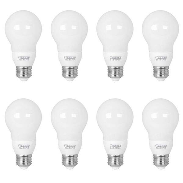 Feit Electric LED A19 White/Red Laser Pack of 8 Feit Electric LED A19 White/Red Laser Pack of 8