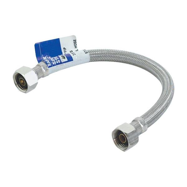EASTMAN 1/2 in. x 1.33 ft. Stainless Steel Faucet Connector