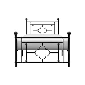 Bevelle Black Metal Frame Twin Platform Bed