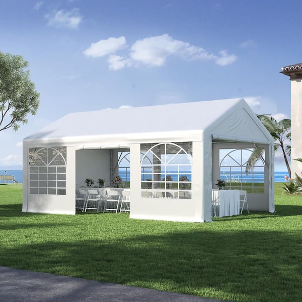 13 ft. x 20 ft. Outdoor Party Tent with Removable Sidewalls, Heavy Duty Wedding Tent Commercial Event Shelter Canopy