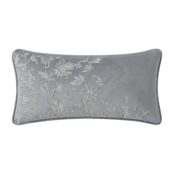 Blenheim Grey 11 in. x 22 in. Polyester Decorative Pillow