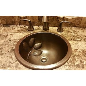 Darwin 18 Gauge 14 in. Copper Dual Flex Bath Sink in Aged Copper