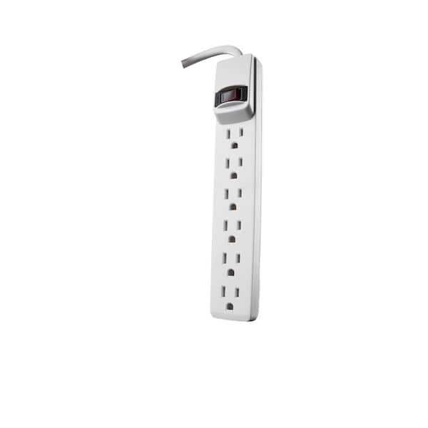 Woods 8 ft. 6-Outlet Power Strip with Power Light Indicator