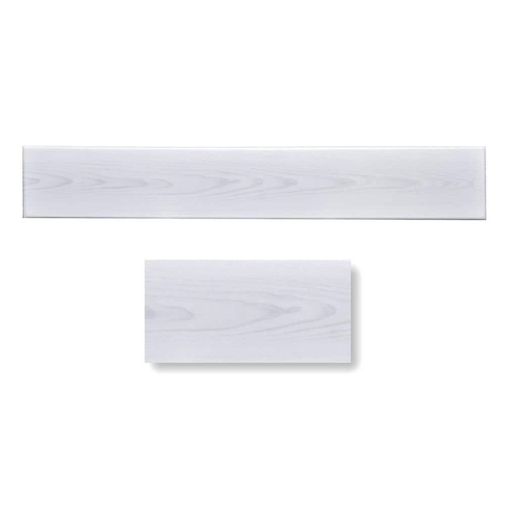 Country White Foam Wood Ceiling Planks 39" x 6"
