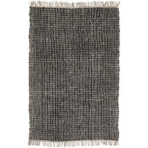 Briana Natural Fiber Black 5 ft. x 8 ft. Area Rug