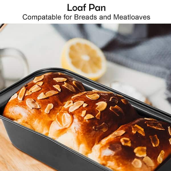 3 Pack Nonstick Carbon Steel Baking Bread pan, Large Loaf Pan, 9.5 x 5  Loaf Pan