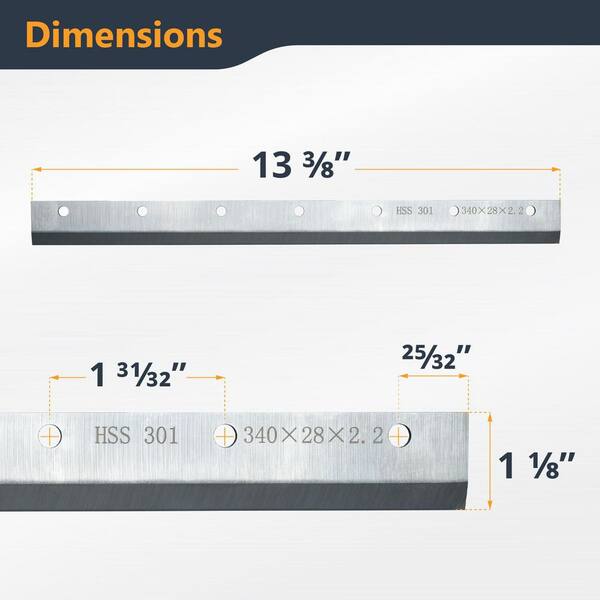 POWERTEC Replacement High-Speed Steel Blade for 13 in. Laminate