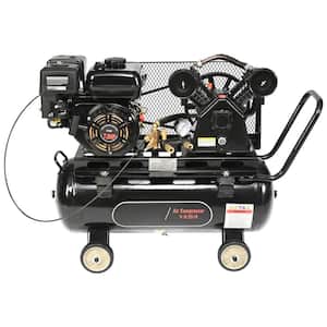 SKYSHALO 7 HP Gas Powered Air Compressor, 13.2 gal. Horizontal Air