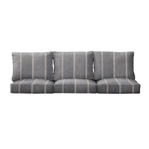 22.5 x 22.5 x 5 (6-Piece) Deep Seating Outdoor Couch Cushion in Sunbrella Lengthen Stone