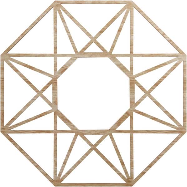Ekena Millwork 28 in. x 9.625 in. x 0.25 in. Wood Medallion Moulding