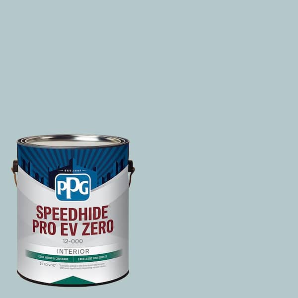 PPG Speedhide Pro EV Zero 1 gal. PPG1034-4 Misty Surf Flat Interior Paint