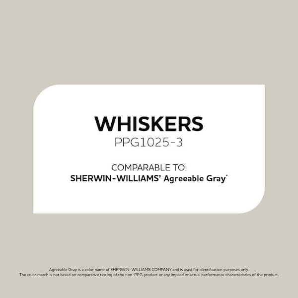 1 gal. PPG1025-3 Whiskers Satin Interior/Exterior Anti-Skid Porch and Floor Paint with Cool Surface Technology