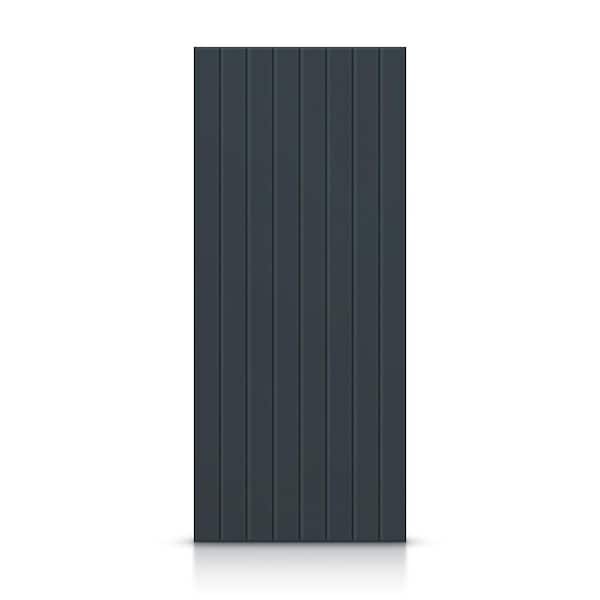 CALHOME 24 in. x 84 in. Hollow Core Charcoal Gray Stained Composite MDF Interior Door Slab