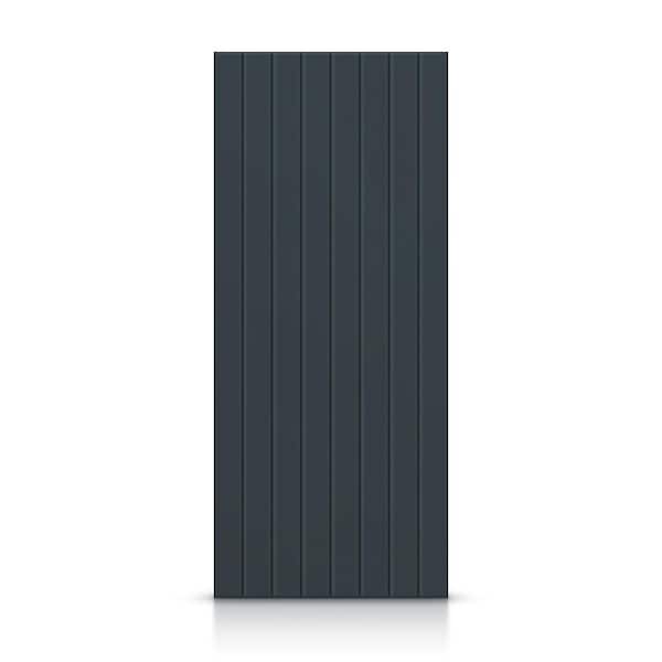 CALHOME 42 in. x 96 in. Hollow Core Charcoal Gray Stained Composite MDF Interior Door Slab