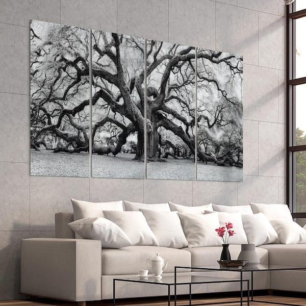 Empire Art Direct The Angel Oak ABCD Frameless Free Floating