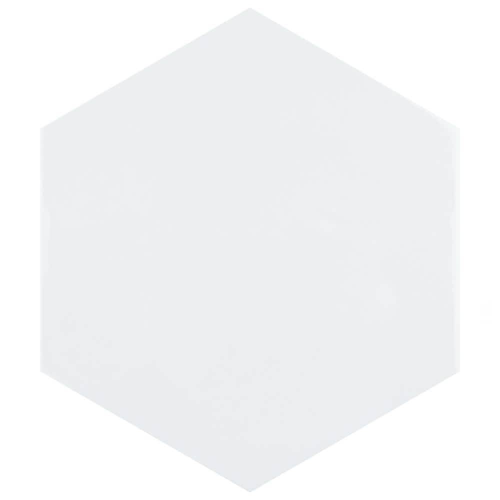 Hexatile Glossy Blanco 7 in. x 8 in. Porcelain Wall Tile (7.5 sq. ft./Case) price history on PriceWatchPro