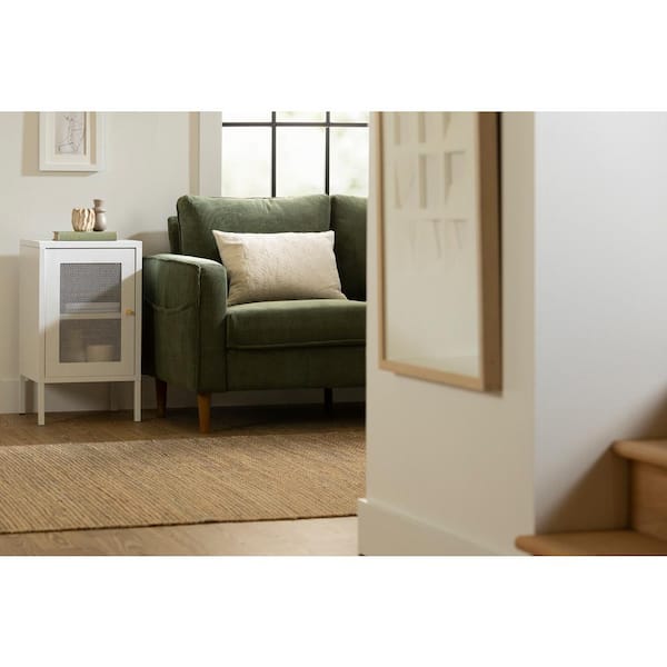Crea 15 in. W White Rectangle Metal Coffee Table