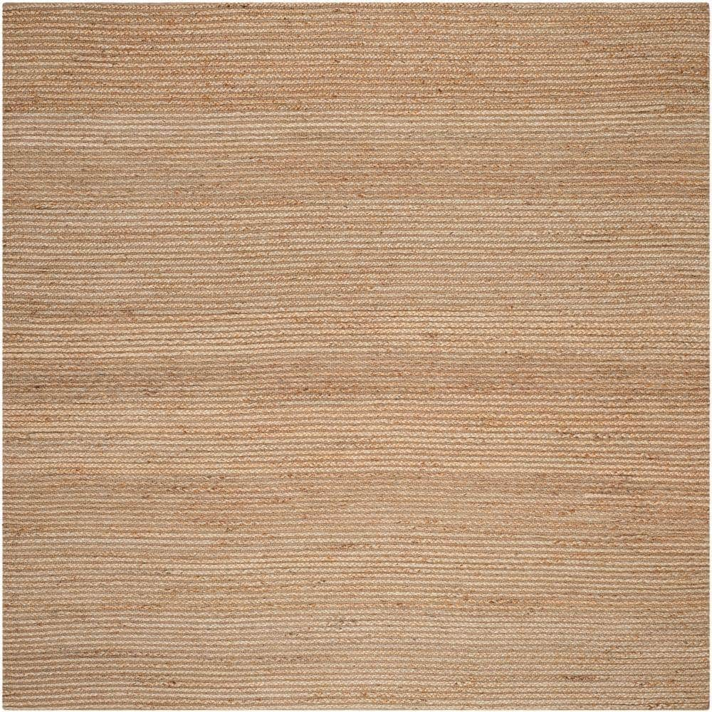 SAFAVIEH Cape Cod Natural 8 ft. x 8 ft. Square Solid Area Rug CAP355A ...