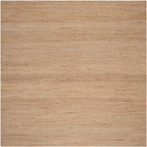 Cape Cod Natural 8 ft. x 8 ft. Square Solid Area Rug