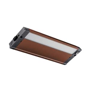 4U Series 12 in. 3000K LED Textured Bronze Under Cabinet Light with Frosted Diffuser