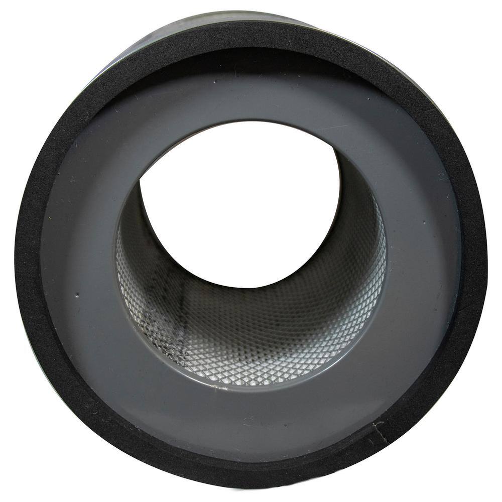 Compact Gray and White True HEPA Air Purifier Filter
