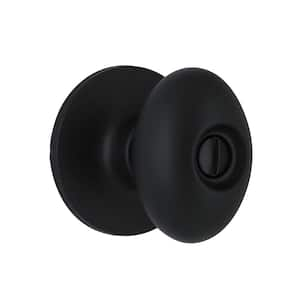 Beale Matte Black Privacy Bed/Bath Door Knob