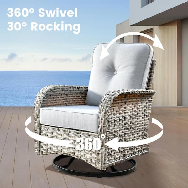 XIZZI Scorpio 8-Piece Wicker Patio Conversation Seating Sofa