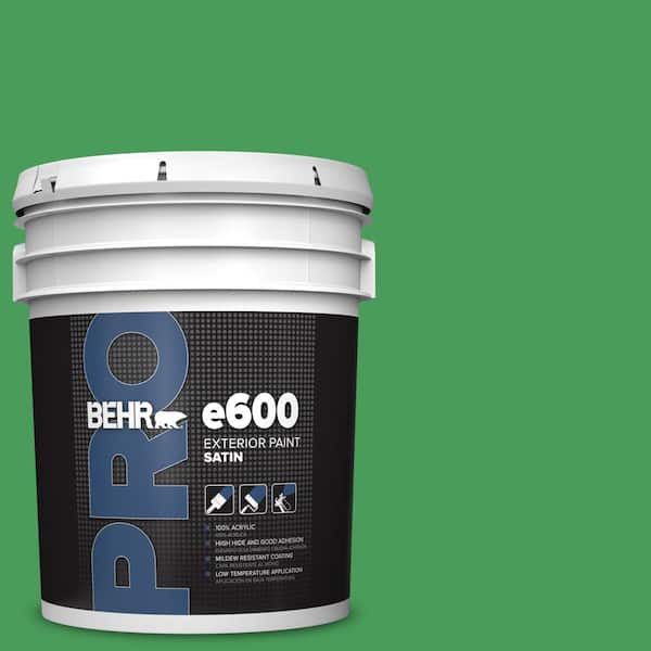 BEHR PRO 5 gal. #P400-6 Clover Patch Satin Exterior Paint