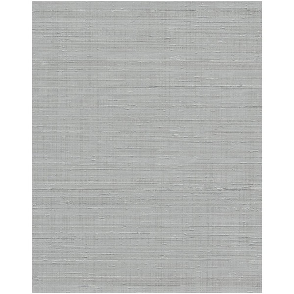 York Wallcoverings Spun Silk Gray Vinyl Strippable Roll (Covers 60.75 sq. ft.)