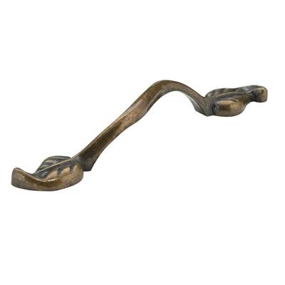 3-3/4 in. (96 mm) Center-to-Center Burnished Brass Eclectic Drawer Pull