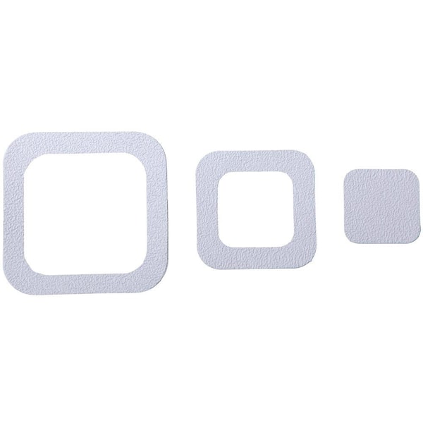 SlipX Solutions Adhesive Square Treads in White (21-Count)