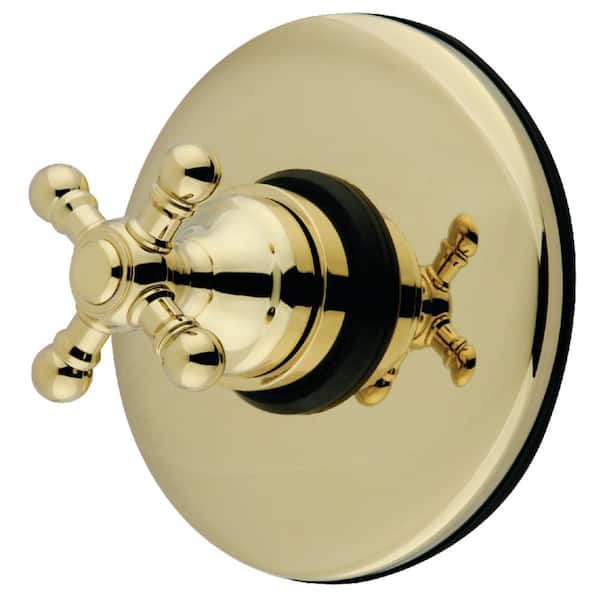 Vintage Single-Handle Volume Control Valve in Polished Brass (Valve Included)
