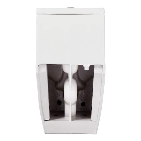 Sitka 12 in. 1-piece 1.28. GPF Single Flush Elongated Toilet in White Seat Included