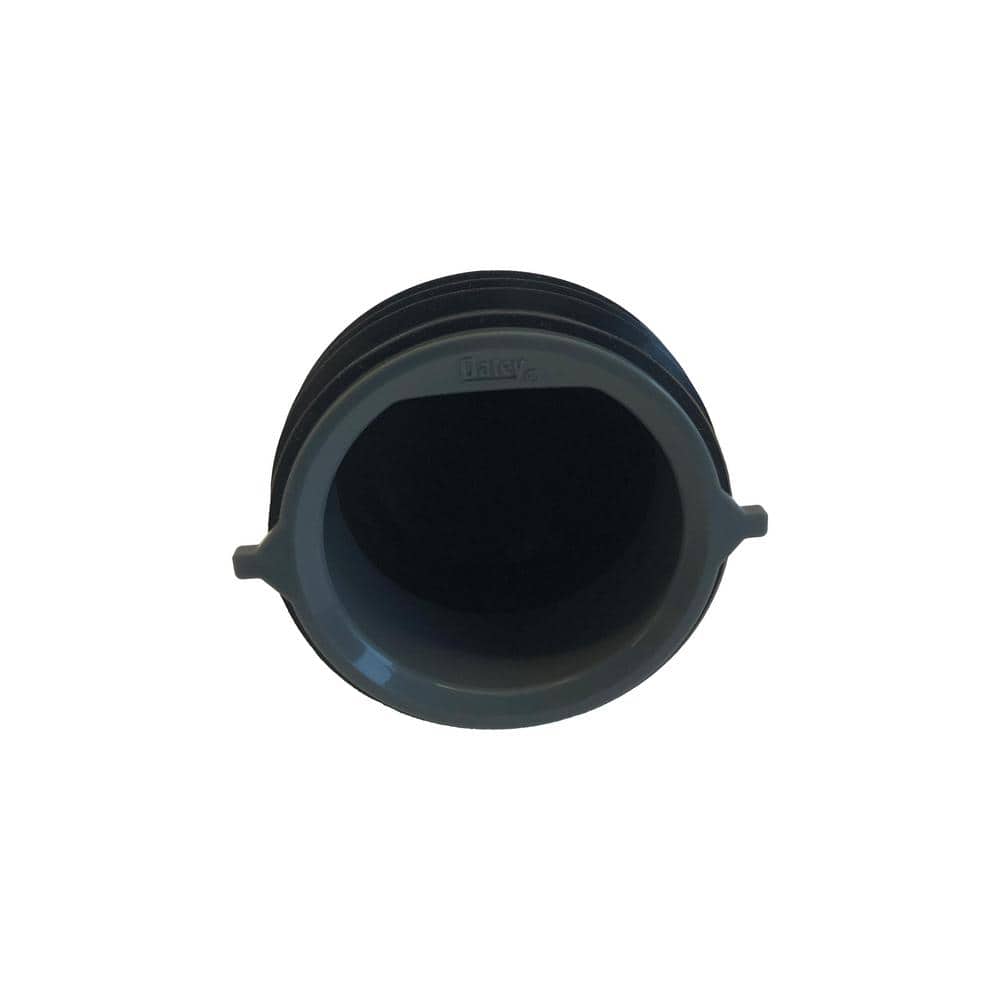 Black PVC 2-Inch Drain Seal for Linear and Decorative Shower Drains