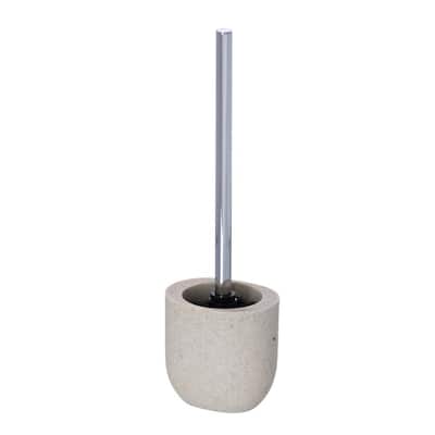 Puro 10'' Stainless Steel Handle Toilet Bowl Brush and Holder