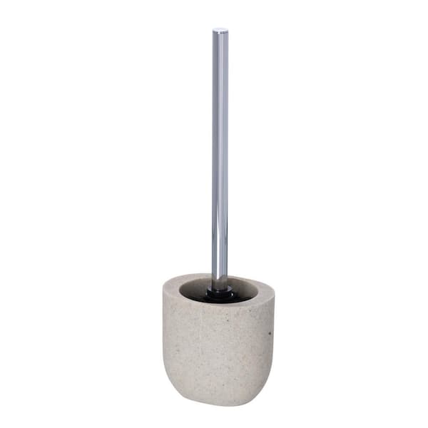 Wenko Puro 10'' Stainless Steel Handle Toilet Bowl Brush and Holder