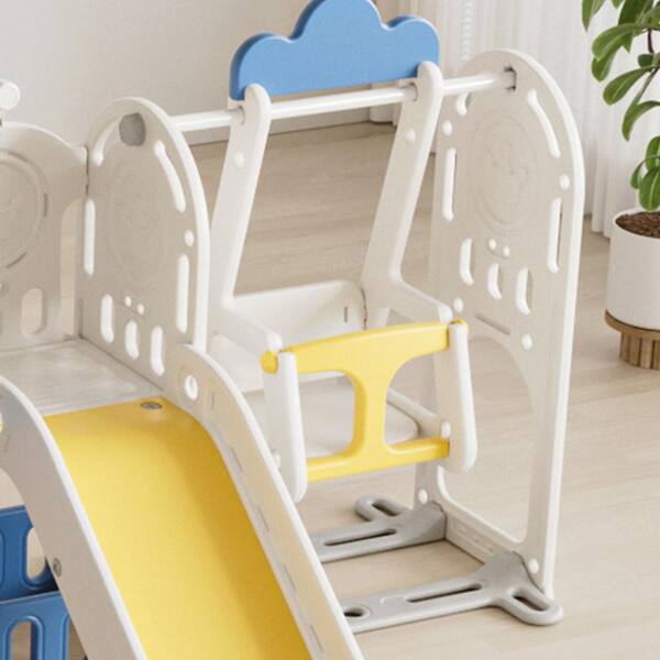 Unbranded - Multicolor 11 in 1 Baby Slide Outdoor Indoor Playground with Basketball Hoop and Extra Long Aisle, Strong Swing
