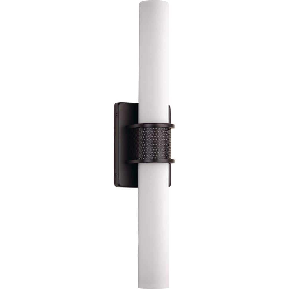 Bronze 22.5" Dimmable LED Vanity Light with Opal Glass
