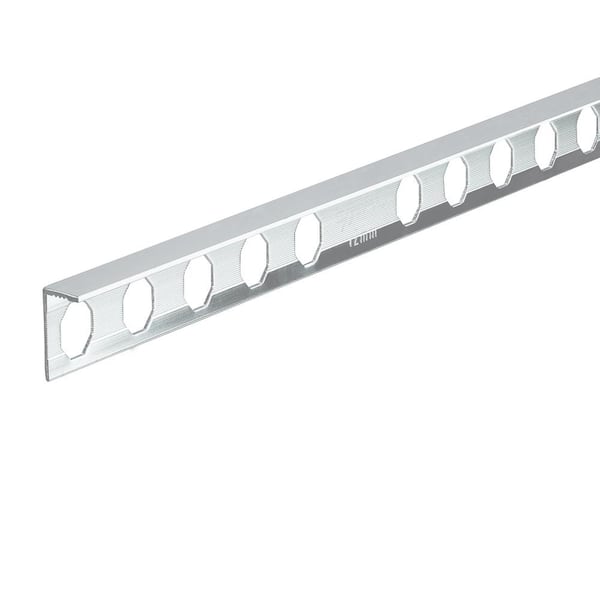 Novosuelo Natural 3/4 in. x 98-1/2 in. Aluminum Tile Edging Trim