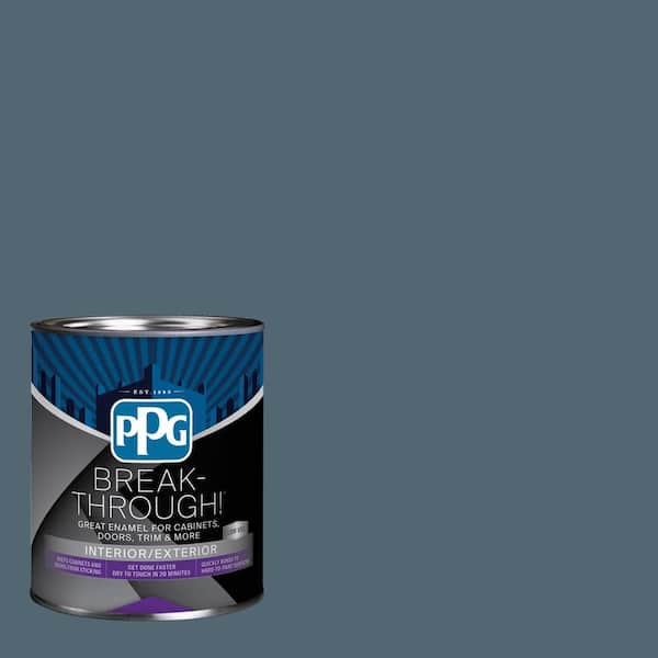 1 qt. PPG1153-6 Silent Night Satin Door, Trim & Cabinet Paint