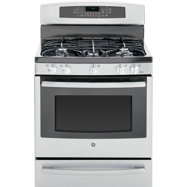 GE Profile 30 in. Gas Range with Self-Cleaning Convection Oven in Stainless Steel