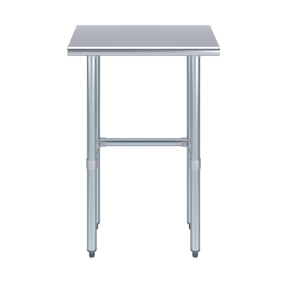 24" Stainless Steel Work Table with Galvanized Legs