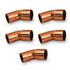 W03030 / C290-0090 Pack of 5 3/4" HVAC Copper 45 Elbow C x C 