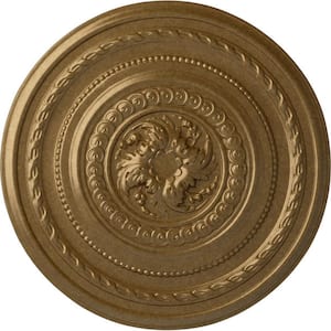 26-1/4 in. x 1-1/2 in. Pearl Urethane Ceiling Medallion (Fits Canopies up to 1-7/8 in.), Pale Gold