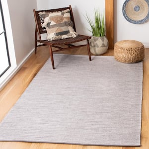 Montauk Silver 4 ft. x 6 ft. Solid Color Area Rug